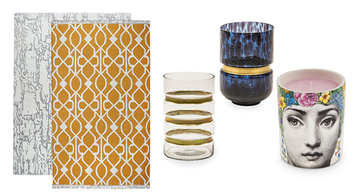 Rugs, Glass Vases, Fornasetti Scented Candle