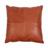 Leather & Wool Cushion- Two-tone