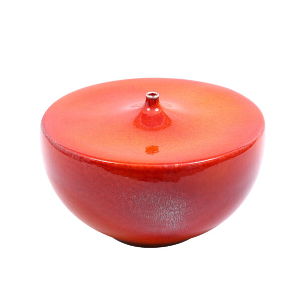 Glazed Orange Vase- Small