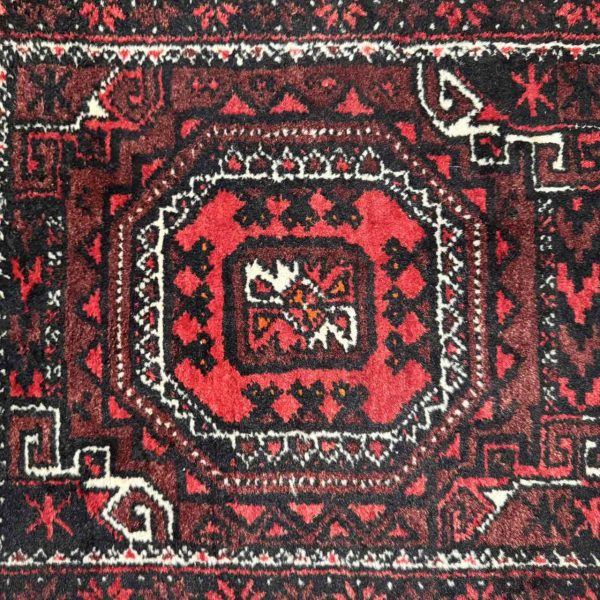 Stunning Vintage Persian Baluch Rug with Jacobean Style and Vibrant Colors - Image 4