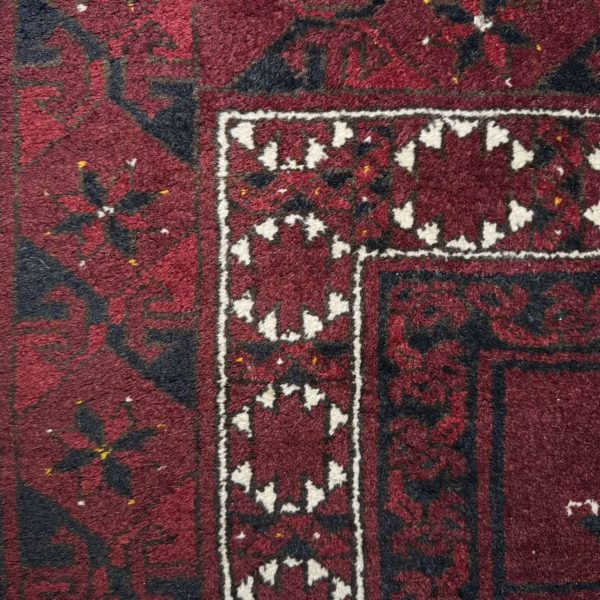 Old Afghan Village Rug of Ersari Ensi Design