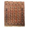Antique Tekke Turkmen Rug, Soft Warm Red Colour, Circa 1900
